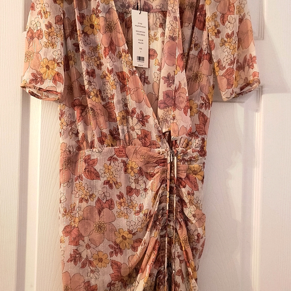 BNWT Veronica Beard Mick Dress in Melon Color